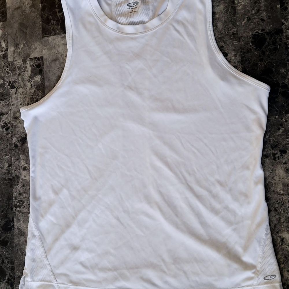 White Athletic Tank Top